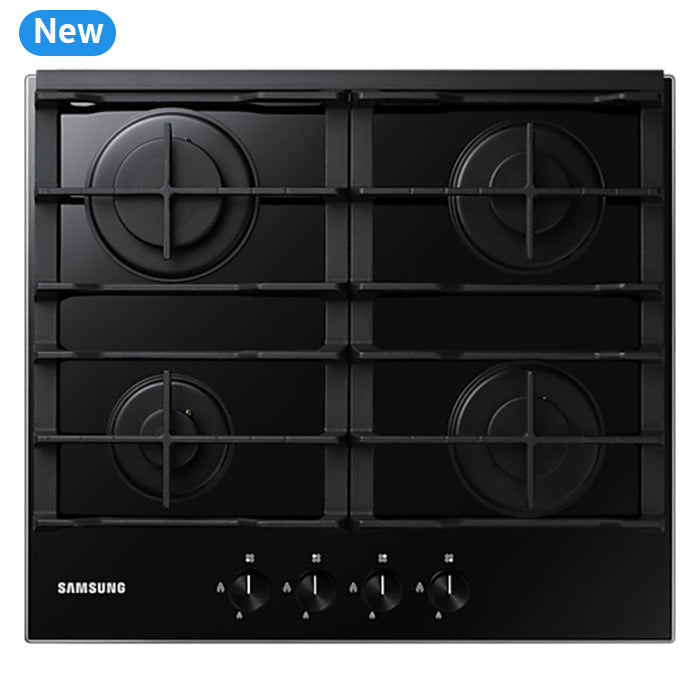 Gas Hob Cooktop with 4 Burners and Powerful Heat, Black - BrandCart Kenya